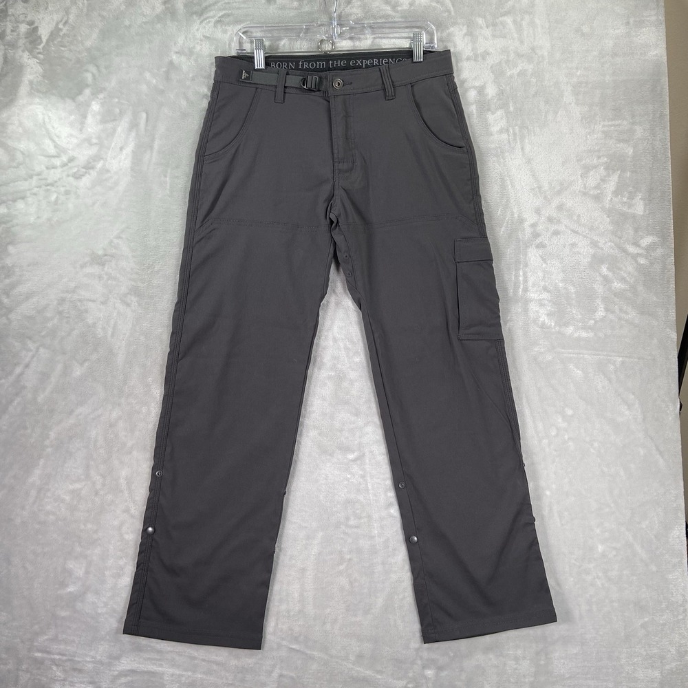 Prana Pants Mens 31x29 Stretch Zion Belted Straight Fit Cargo Pockets Outdoor